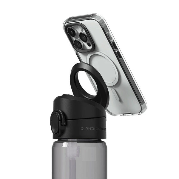 Botol RhinoShield AquaStand dengan Cengkaman Telefon Serasi MagSafe (Tritan + Dengan Jerami)