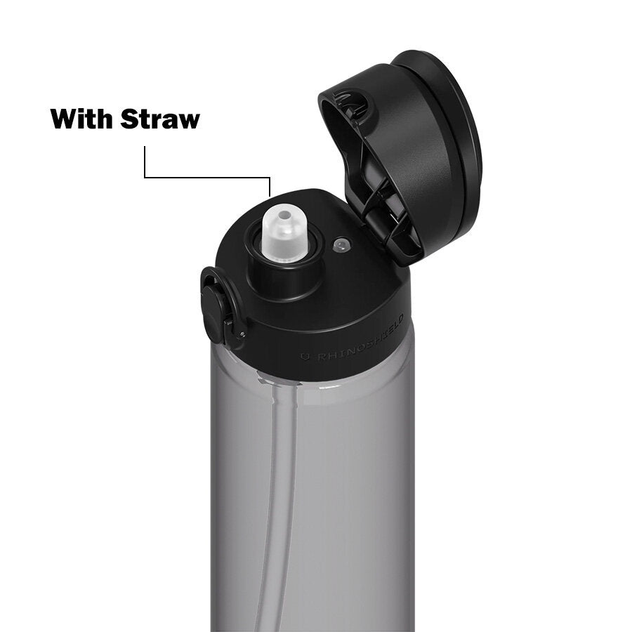 Botol RhinoShield AquaStand dengan Cengkaman Telefon Serasi MagSafe (Tritan + Dengan Jerami)