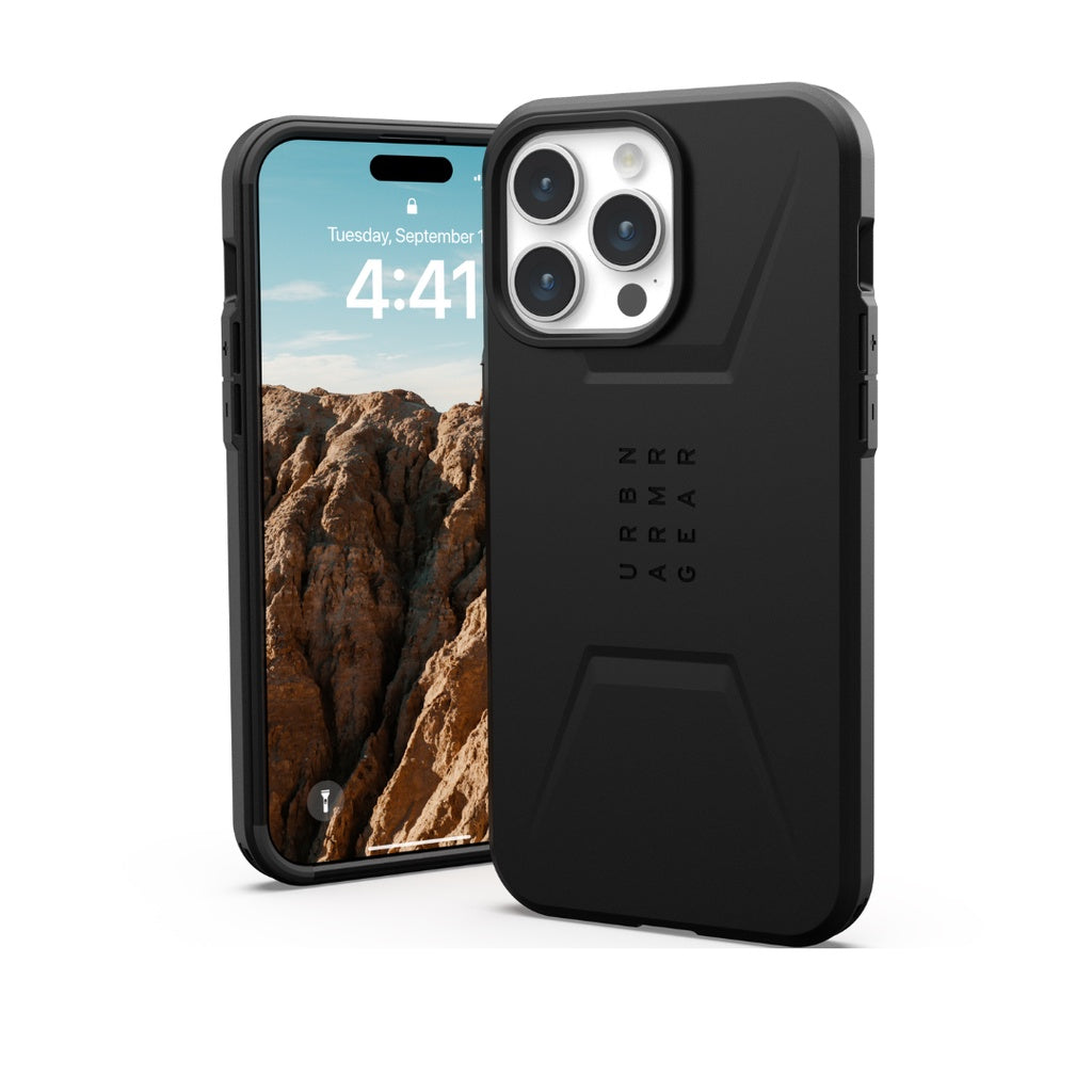 UAG Civilian MagSafe Case untuk iPhone 15 Series - Hitam