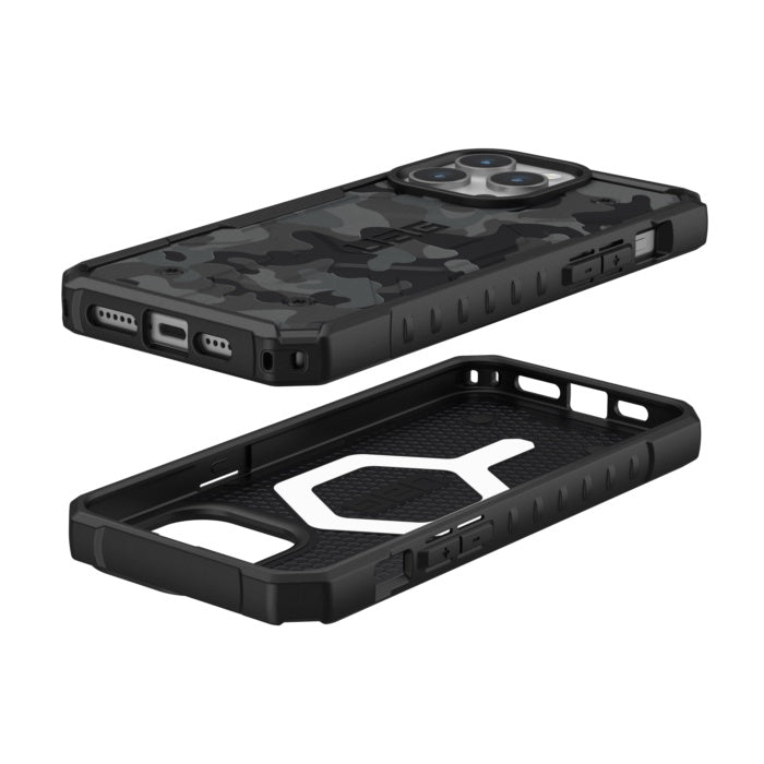 Sarung UAG Pathfinder SE MgSf untuk iPhone 15 Pro Max - Midnight Camo