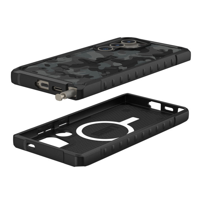 UAG Pathfinder SE dengan Sarung Magnet untuk Samsung Galaxy S24 Ultra - Midnight Camo