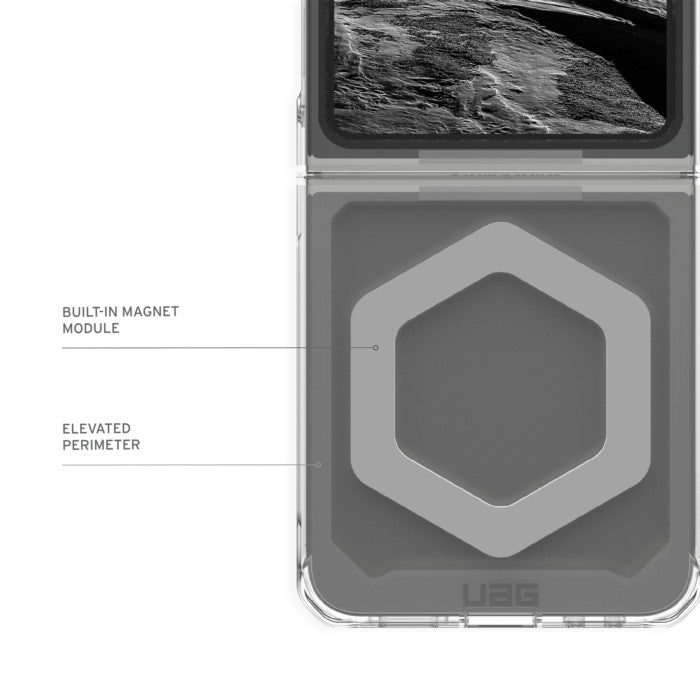 UAG Plyo Pro with Magnet Case for Samsung Flip 6 - Ice/Silver