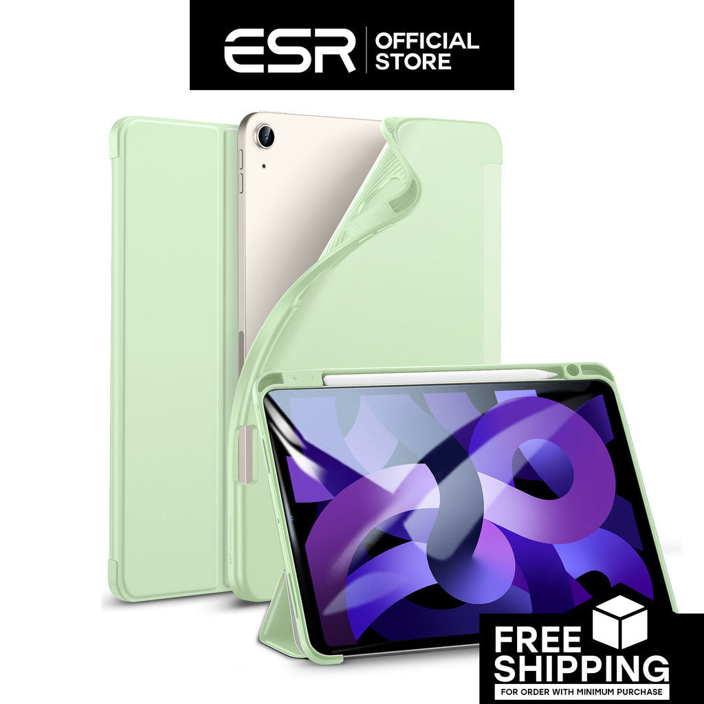 ESR Rebound Pencil Series Slim Smart Case Flexible TPU Back Cover untuk iPad 4/5