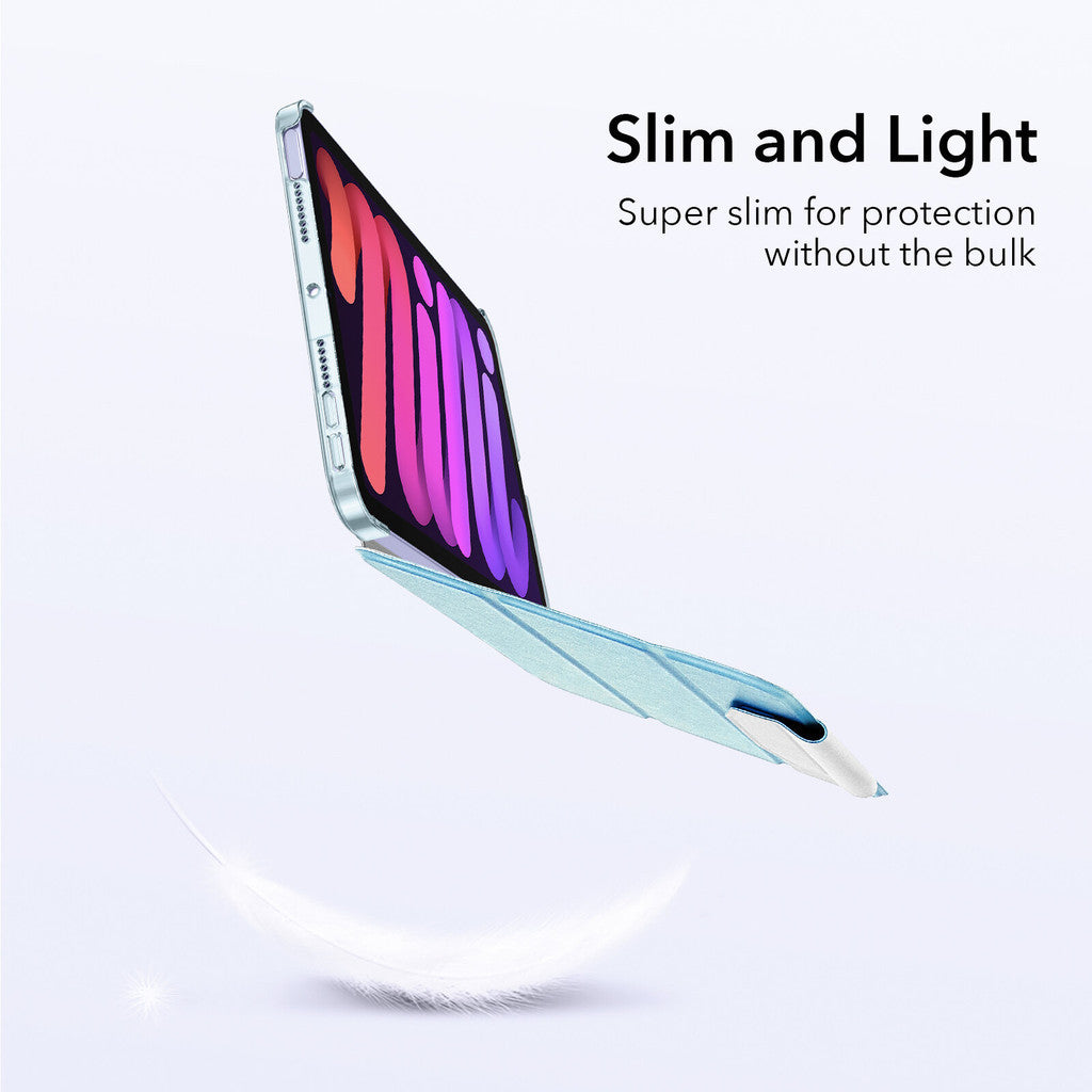 ESR Ascend Trifold Series PU Kulit Slim-Fit Trifold Stand Sarung Sarung Pintar untuk iPad Mini 6
