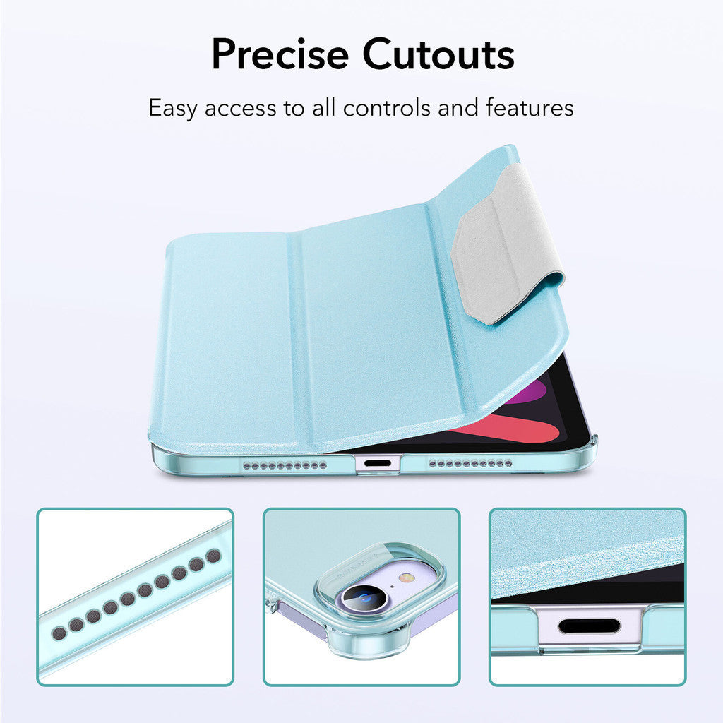 ESR Ascend Trifold Series PU Kulit Slim-Fit Trifold Stand Sarung Sarung Pintar untuk iPad Mini 6