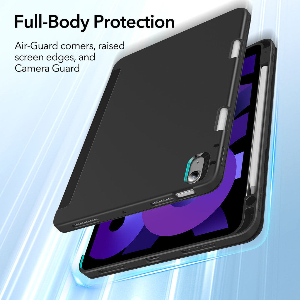 ESR Rebound Pencil Series Slim Smart Case Flexible TPU Back Cover untuk iPad 4/5