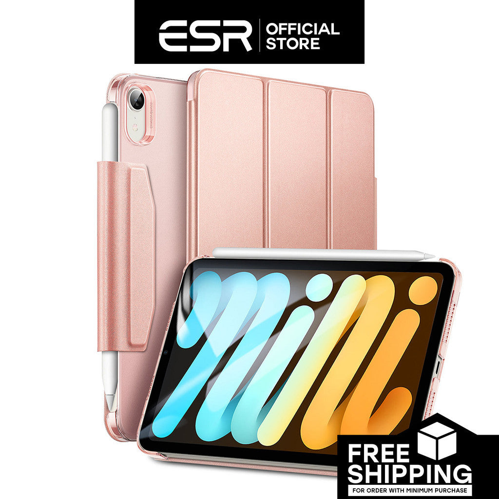 ESR Ascend Trifold Series PU Kulit Slim-Fit Trifold Stand Sarung Sarung Pintar untuk iPad Mini 6