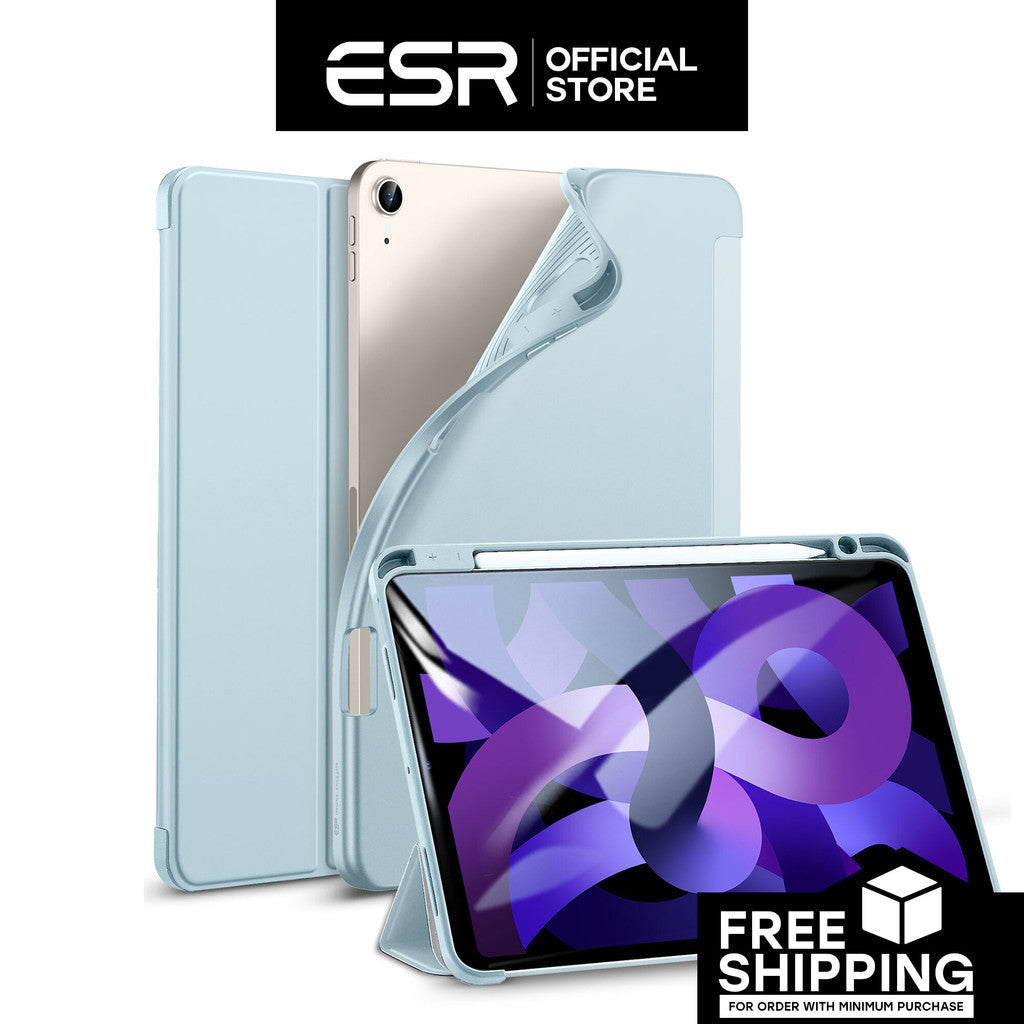 ESR Rebound Pencil Series Slim Smart Case Flexible TPU Back Cover untuk iPad 4/5