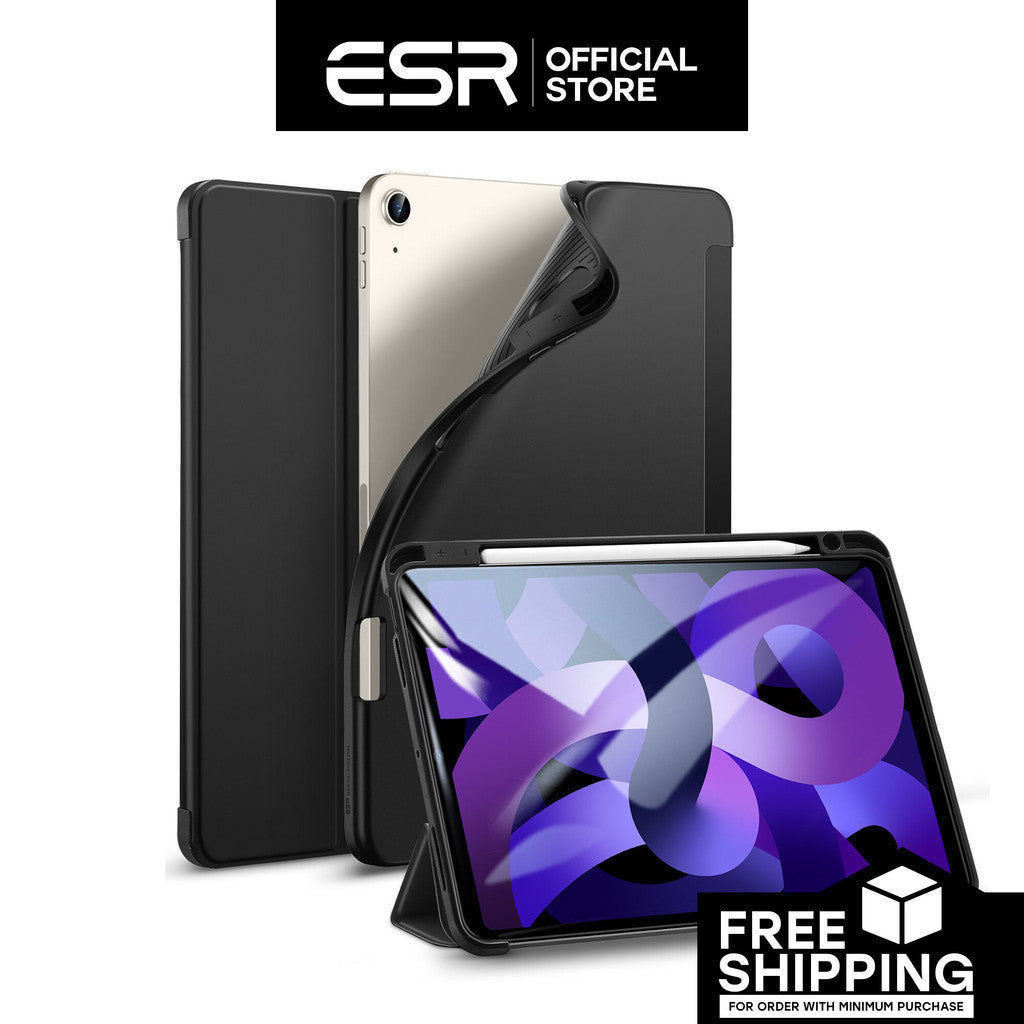 ESR Rebound Pencil Series Slim Smart Case Flexible TPU Back Cover untuk iPad 4/5