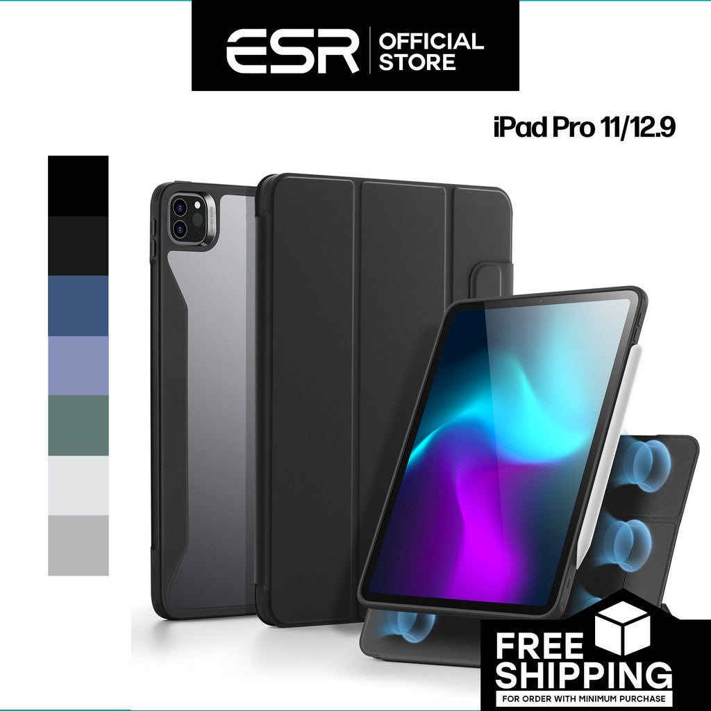 ESR Rebound Hybrid Case 360 dengan PC Back dan Slot Pensel untuk iPad Pro 11" / 12.9" (2022/2021)