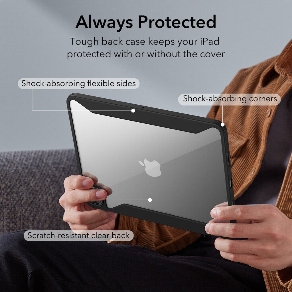 ESR Rebound Hybrid Case 360 dengan PC Back dan Slot Pensel untuk iPad Pro 11" / 12.9" (2022/2021)