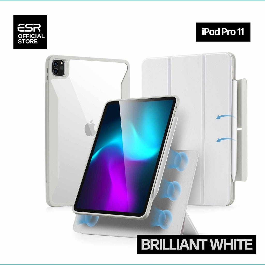 ESR Rebound Hybrid Case 360 dengan PC Back dan Slot Pensel untuk iPad Pro 11" / 12.9" (2022/2021)