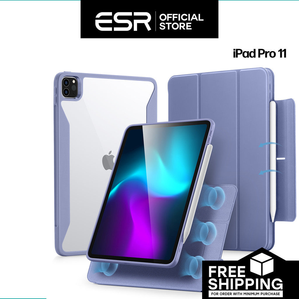 ESR Rebound Hybrid Case 360 dengan PC Back dan Slot Pensel untuk iPad Pro 11" / 12.9" (2022/2021)
