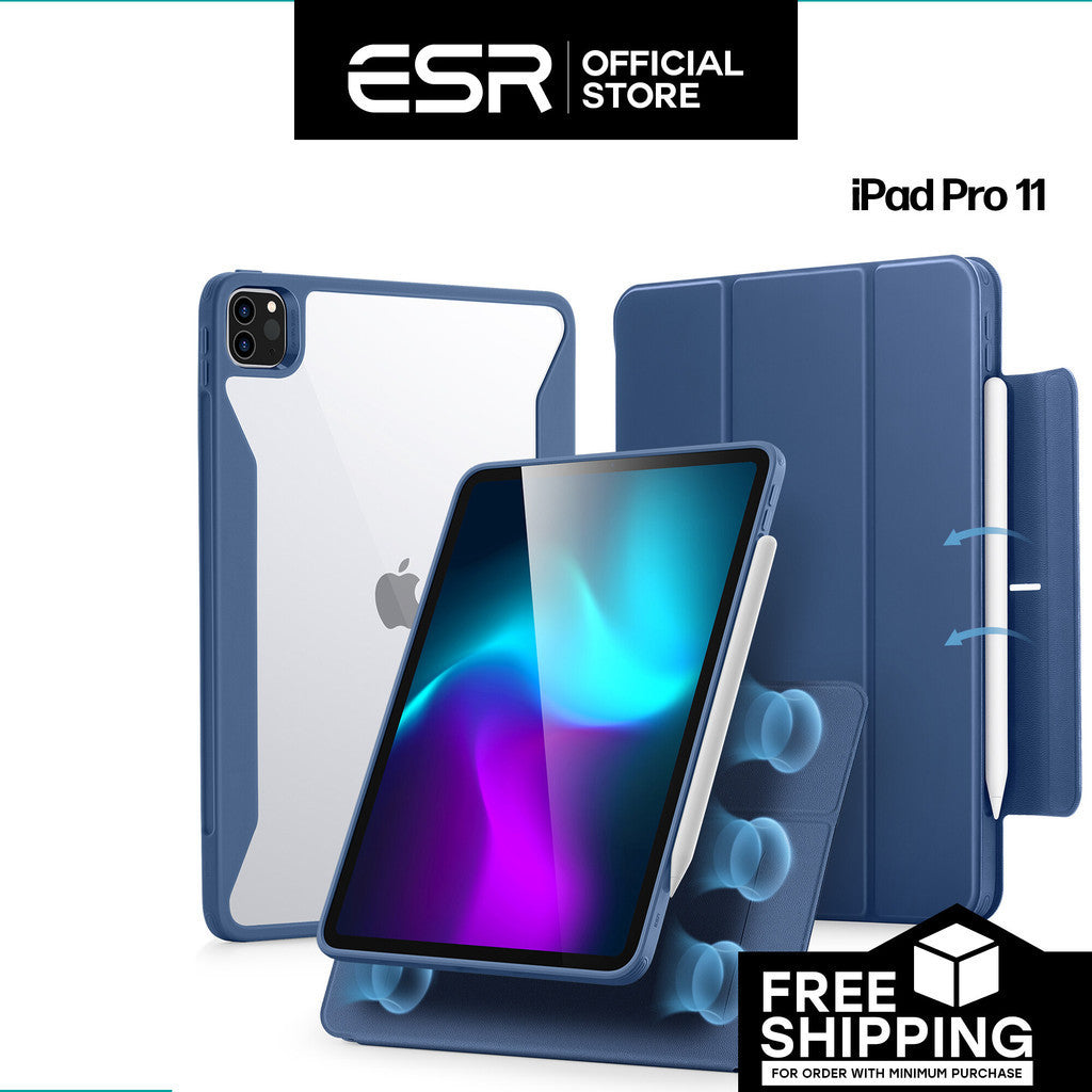 ESR Rebound Hybrid Case 360 dengan PC Back dan Slot Pensel untuk iPad Pro 11" / 12.9" (2022/2021)