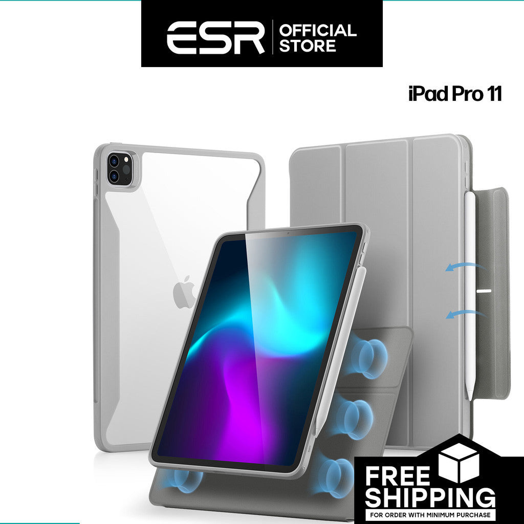 ESR Rebound Hybrid Case 360 dengan PC Back dan Slot Pensel untuk iPad Pro 11" / 12.9" (2022/2021)