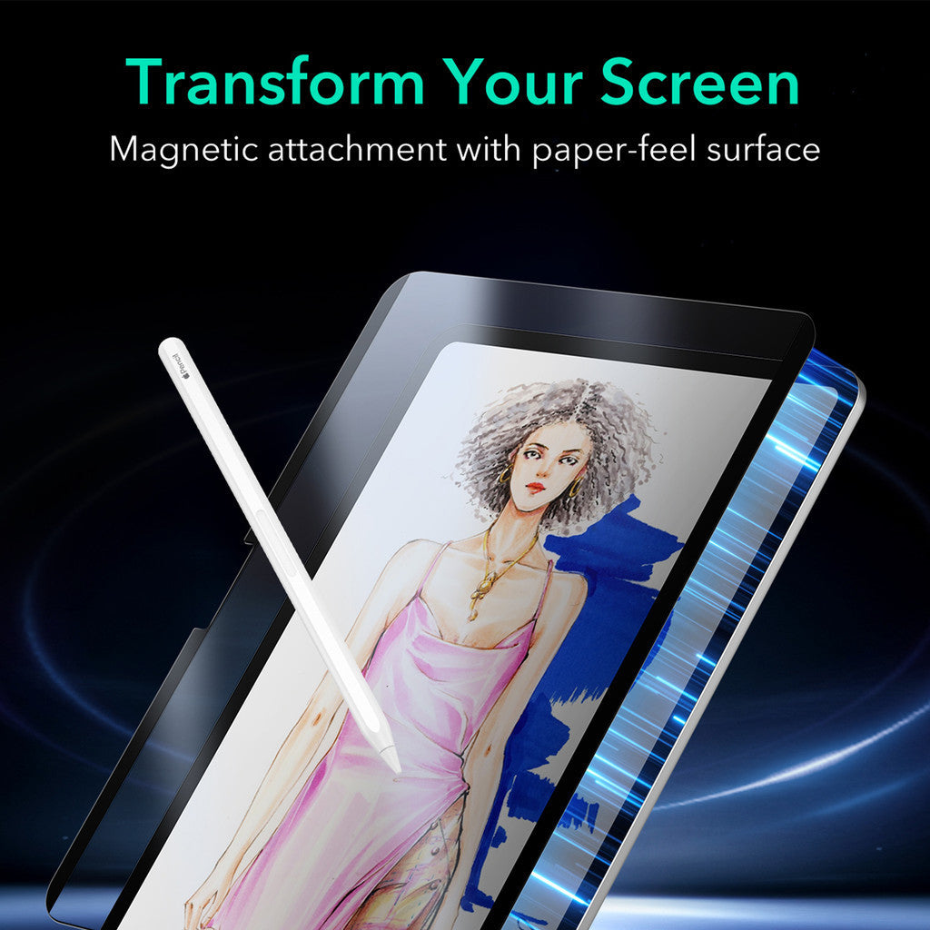 Pelindung Skrin Lukisan Magnetik ESR untuk iPad Air/iPad Pro 11/13 (2024)