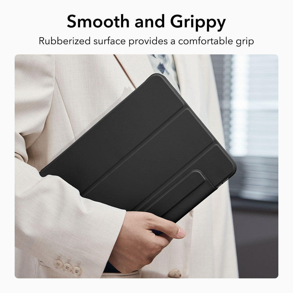 Sarung Magnetik Pantulan ESR untuk iPad Generasi Ke-10 / iPad Pro 11/ 12.9 (2022/2021/2020) muka hadapan dan belakang PU rata magnetik
