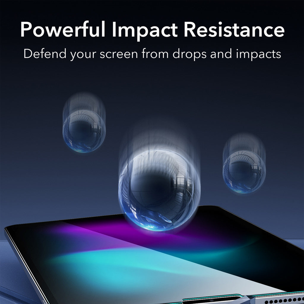 ESR Armorite Military Grade Tempered Glass for iPad Air iPad Pro 11/13” (2024) - 2pcs Screen Protector