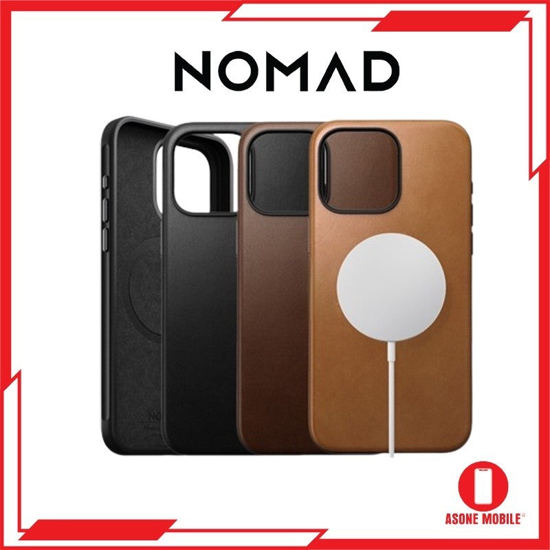 Nomad Modern [[PREMIUM]] Leather Case Compatible for iPhone 15 Pro / P