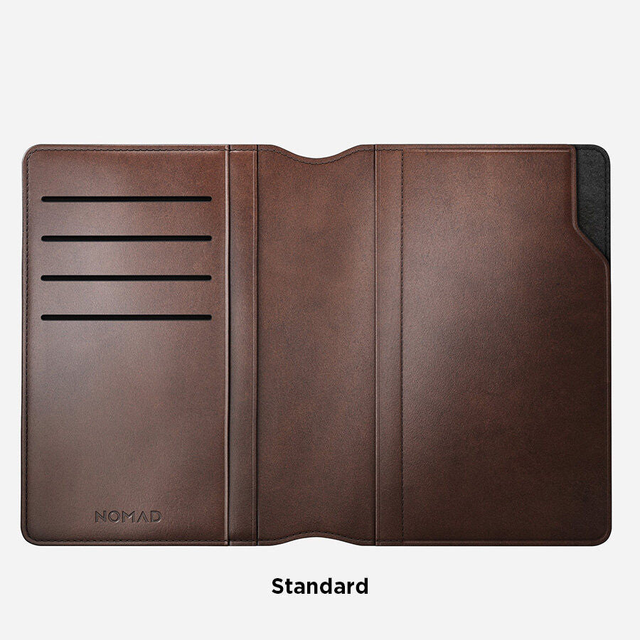 Dompet Pasport Nomad //Warna Coklat Desa //Kulit Horween