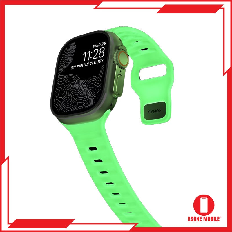 Nomad Glow 2.0 Sport Band Serasi untuk Apple Watch Ultra / 8 & 7 Series / SE 49mm/45mm/44mm/42mm