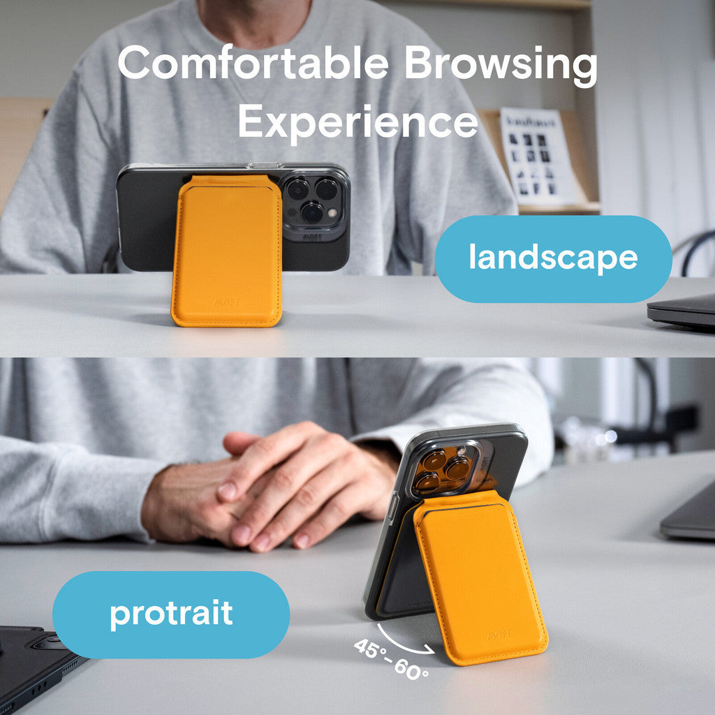 Moft Snap Flash Wallet Stand Compatible for iPhone 15 14 13 12 Open ID Window Convenient Card Use and Sturdy Stand