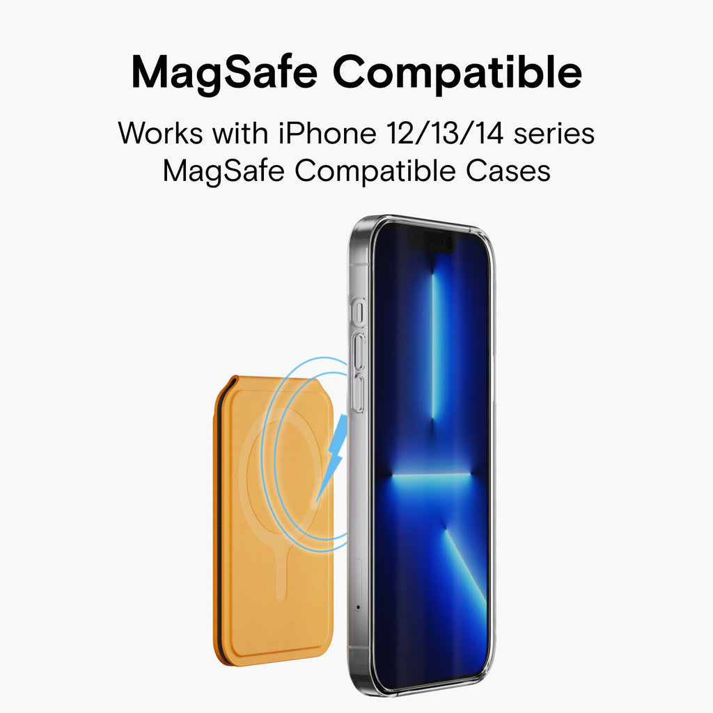 Moft Snap Flash Wallet Stand Compatible for iPhone 15 14 13 12 Open ID Window Convenient Card Use and Sturdy Stand