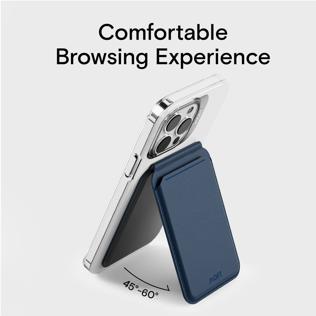 Moft Snap Flash Wallet Stand Compatible for iPhone 15 14 13 12 Open ID Window Convenient Card Use and Sturdy Stand