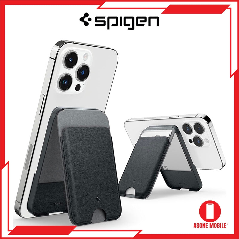 Spigen Caseology Nano Pop Magnetic Wallet Stand Pemegang Kad Magnet Untuk iPhone 15 / iPhone 14 / iPhone 13 / iPhone 12 S