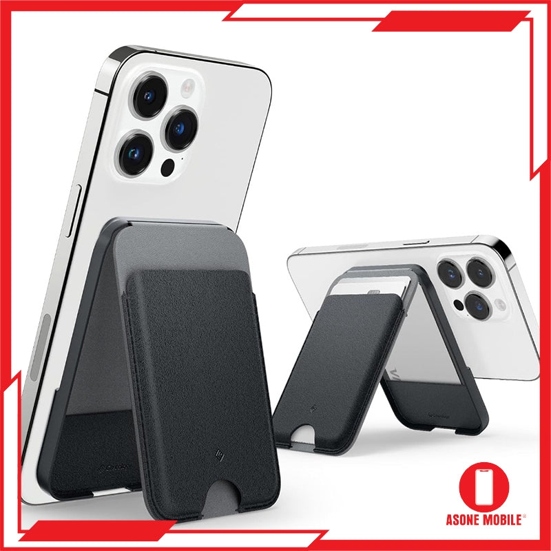 Spigen Caseology Nano Pop Magnetic Wallet Stand Pemegang Kad Magnet Untuk iPhone 15 / iPhone 14 / iPhone 13 / iPhone 12 S