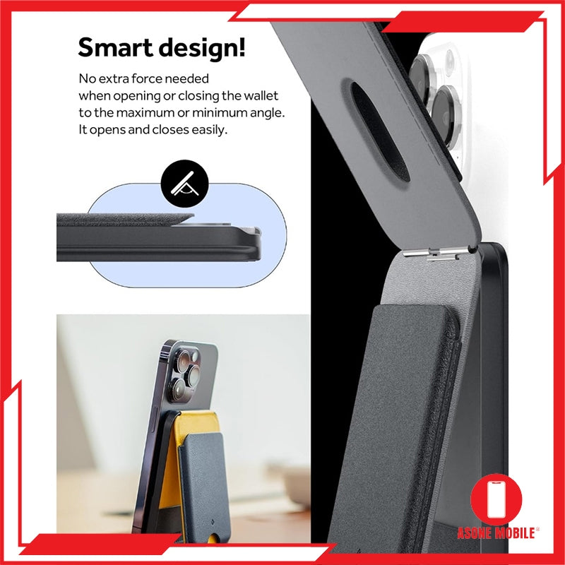 Spigen Caseology Nano Pop Magnetic Wallet Stand Pemegang Kad Magnet Untuk iPhone 15 / iPhone 14 / iPhone 13 / iPhone 12 S