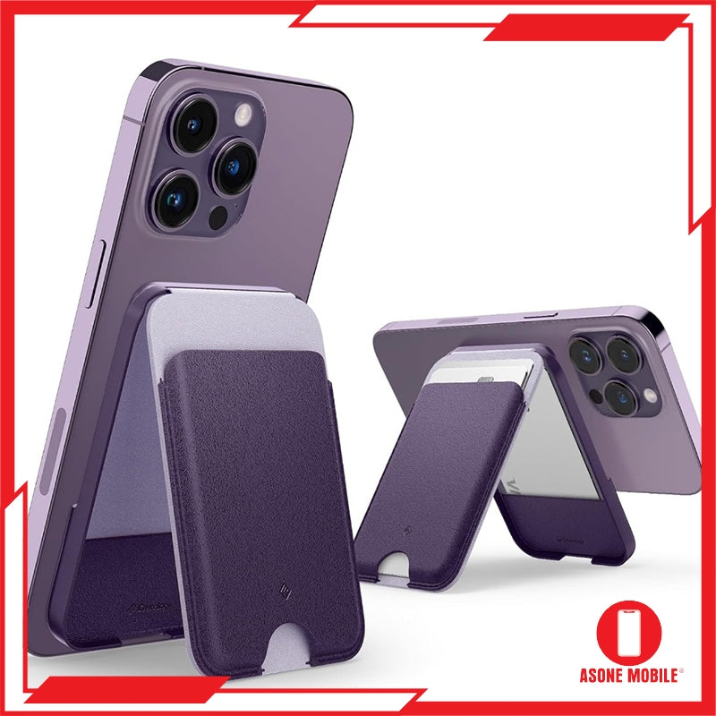 Spigen Caseology Nano Pop Magnetic Wallet Stand Pemegang Kad Magnet Untuk iPhone 15 / iPhone 14 / iPhone 13 / iPhone 12 S