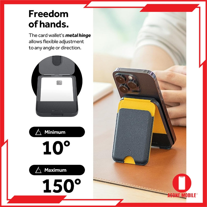 Spigen Caseology Nano Pop Magnetic Wallet Stand Pemegang Kad Magnet Untuk iPhone 15 / iPhone 14 / iPhone 13 / iPhone 12 S