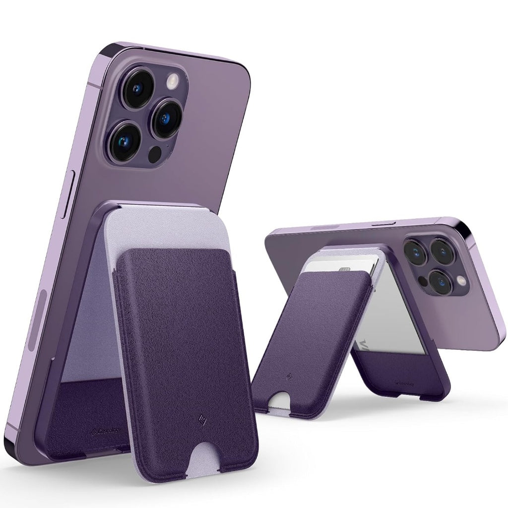Spigen Caseology Nano Pop Magnetic Wallet Stand Pemegang Kad Magnet Untuk iPhone 15 / iPhone 14 / iPhone 13 / iPhone 12 S