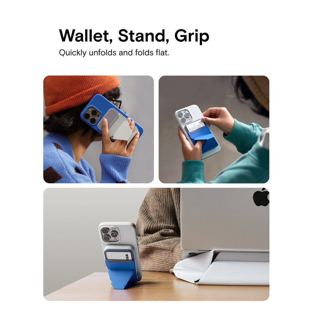 MOFT Snap on Phone Stand Wallet MOVAS™ Compatible for iPhone 15 14 13 12