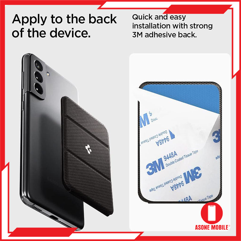 Pemegang Kad Universal Spigen Dompet Lipat Pintar untuk iPhone Samsung Galaxy Huawei XIaomi Vivo Oppo