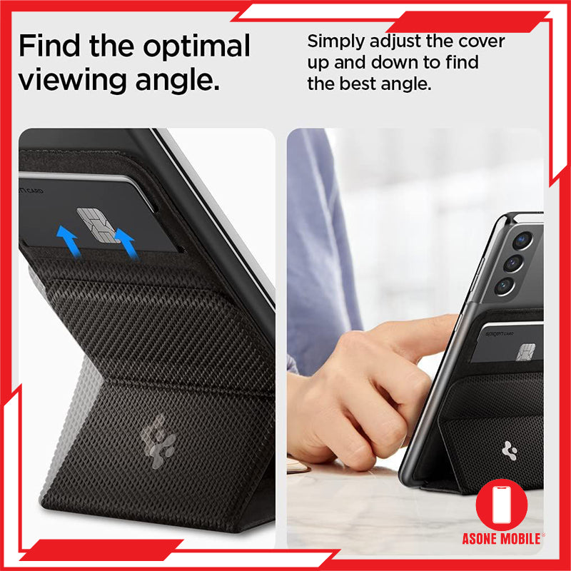 Pemegang Kad Universal Spigen Dompet Lipat Pintar untuk iPhone Samsung Galaxy Huawei XIaomi Vivo Oppo