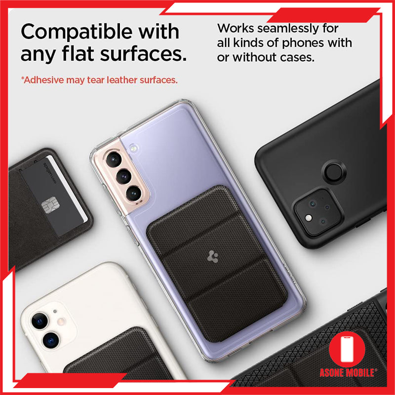 Pemegang Kad Universal Spigen Dompet Lipat Pintar untuk iPhone Samsung Galaxy Huawei XIaomi Vivo Oppo