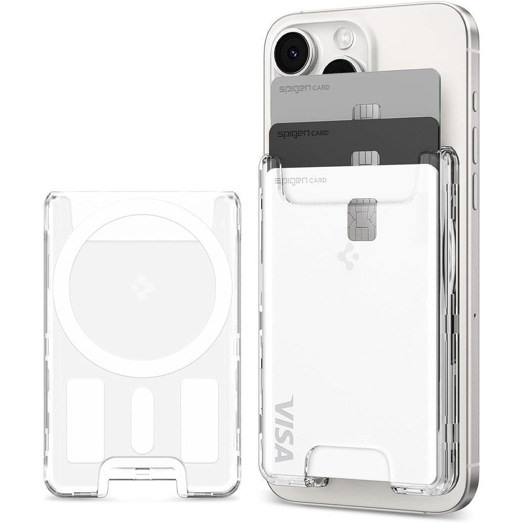 Dompet Magnetik Kad Spigen 3 Dompet Pemegang Kad MagSafe Ultra Hibrid Untuk iPhone 15 / iPhone 14 / iPhone 13 / iPhone 12