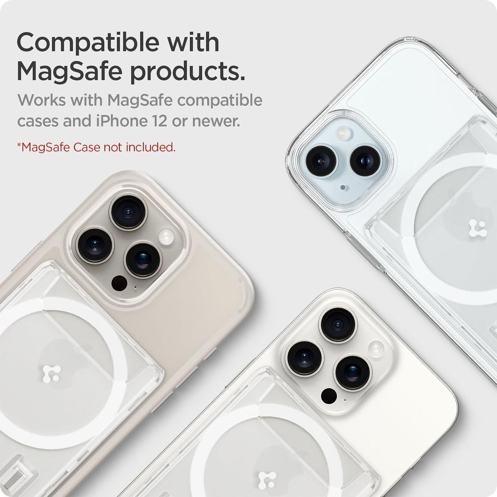 Dompet Magnetik Kad Spigen 3 Dompet Pemegang Kad MagSafe Ultra Hibrid Untuk iPhone 15 / iPhone 14 / iPhone 13 / iPhone 12