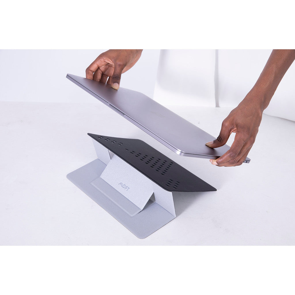 MOFT Laptop Stand (Non Adhesive) for 11.6"-17" Laptops Grey SIlver - MS002