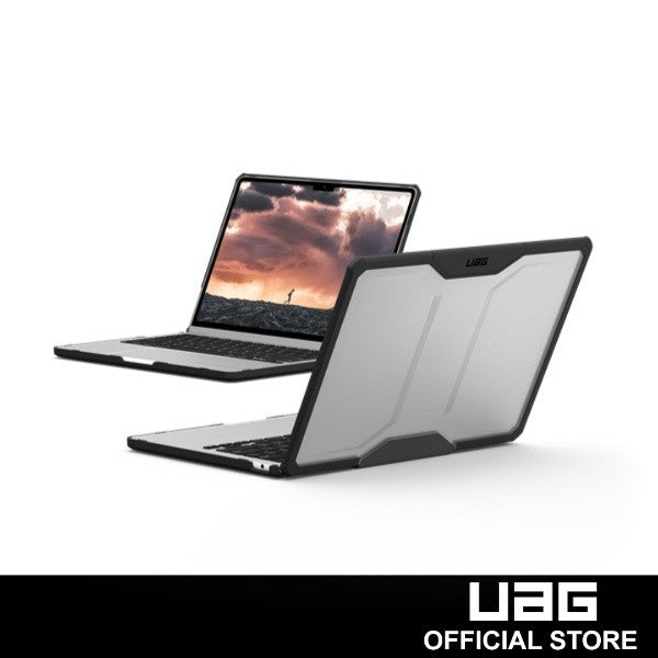 Sarung UAG Plyo untuk MacBook Air 13" / 15" (2022 M2, 2024 M3) - Ais/Hitam