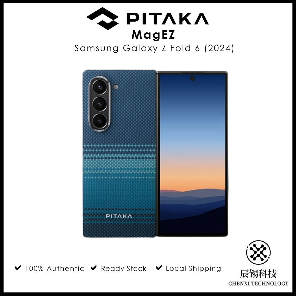 PITAKA Fusion Weaving MagEZ Case 5 untuk Samsung Galaxy Z Fold 6 (2024)