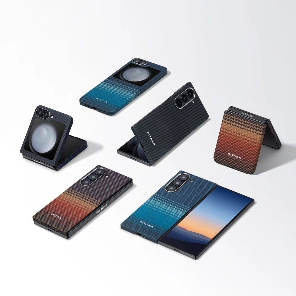 PITAKA Fusion Weaving MagEZ Case 5 untuk Samsung Galaxy Z Fold 6 (2024)