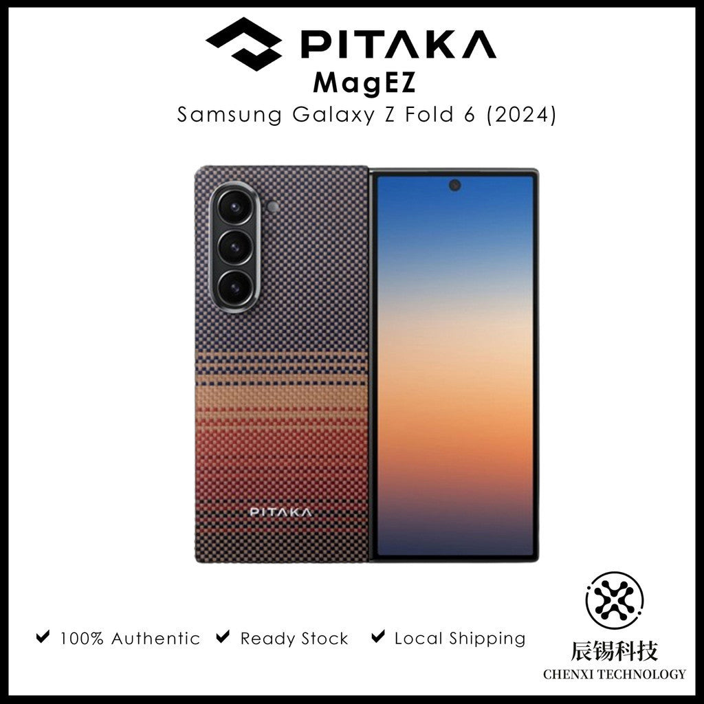 PITAKA Fusion Weaving MagEZ Case 5 untuk Samsung Galaxy Z Fold 6 (2024)