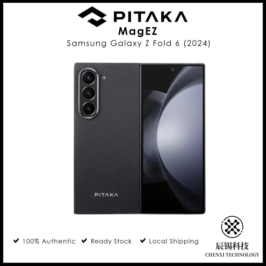 PITAKA Fusion Weaving MagEZ Case 5 untuk Samsung Galaxy Z Fold 6 (2024)