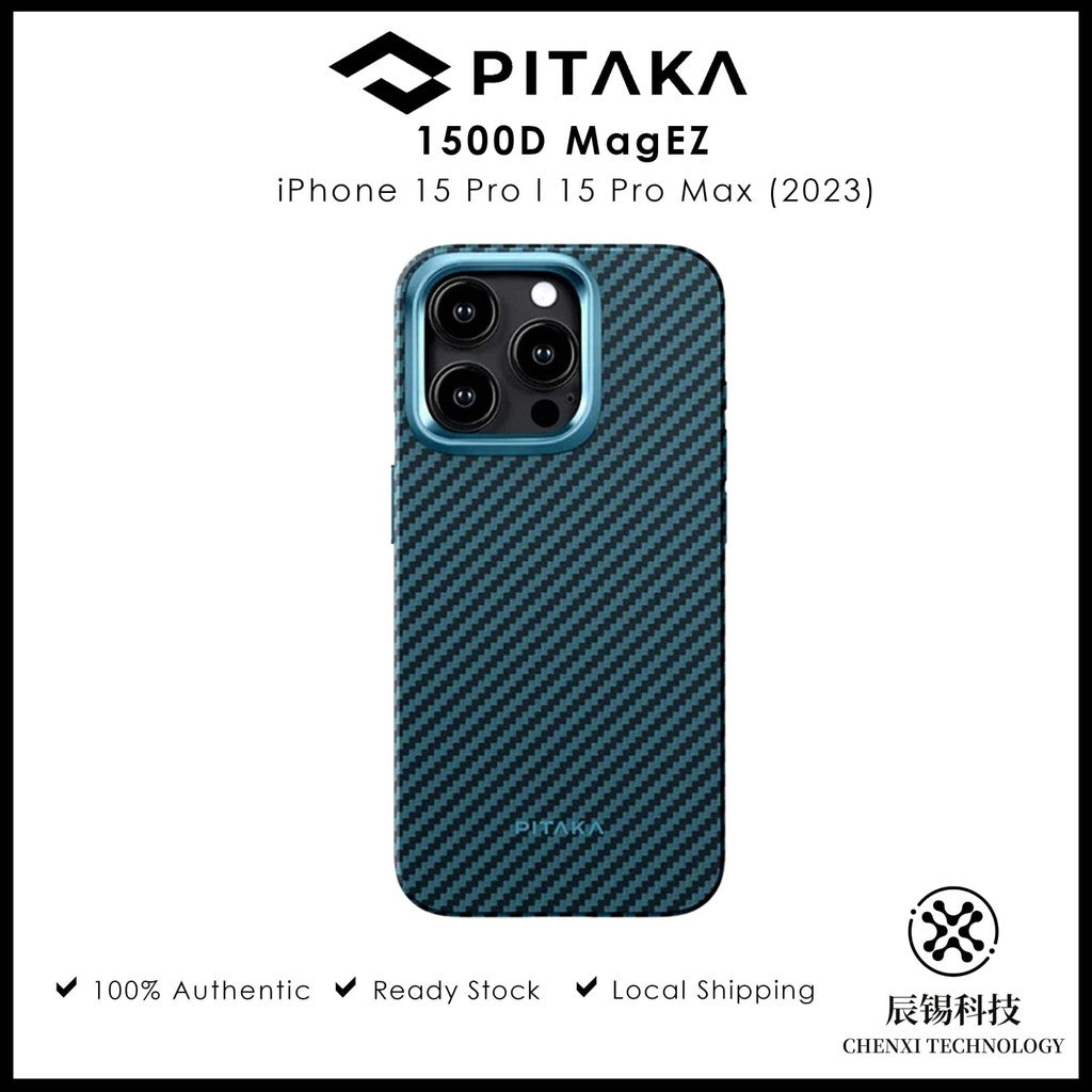 PITAKA 1500D MagEZ Case Pro 4 for iPhone 15 Series (2023) Case 3D Grip Textured With Built-in NFC