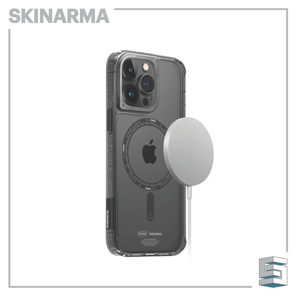 Skinarma Saido MagCharge Case untuk iPhone 14/14 Pro (6.1) / 14 Plus/14 Pro Max (6.7) - Clear & Smoke