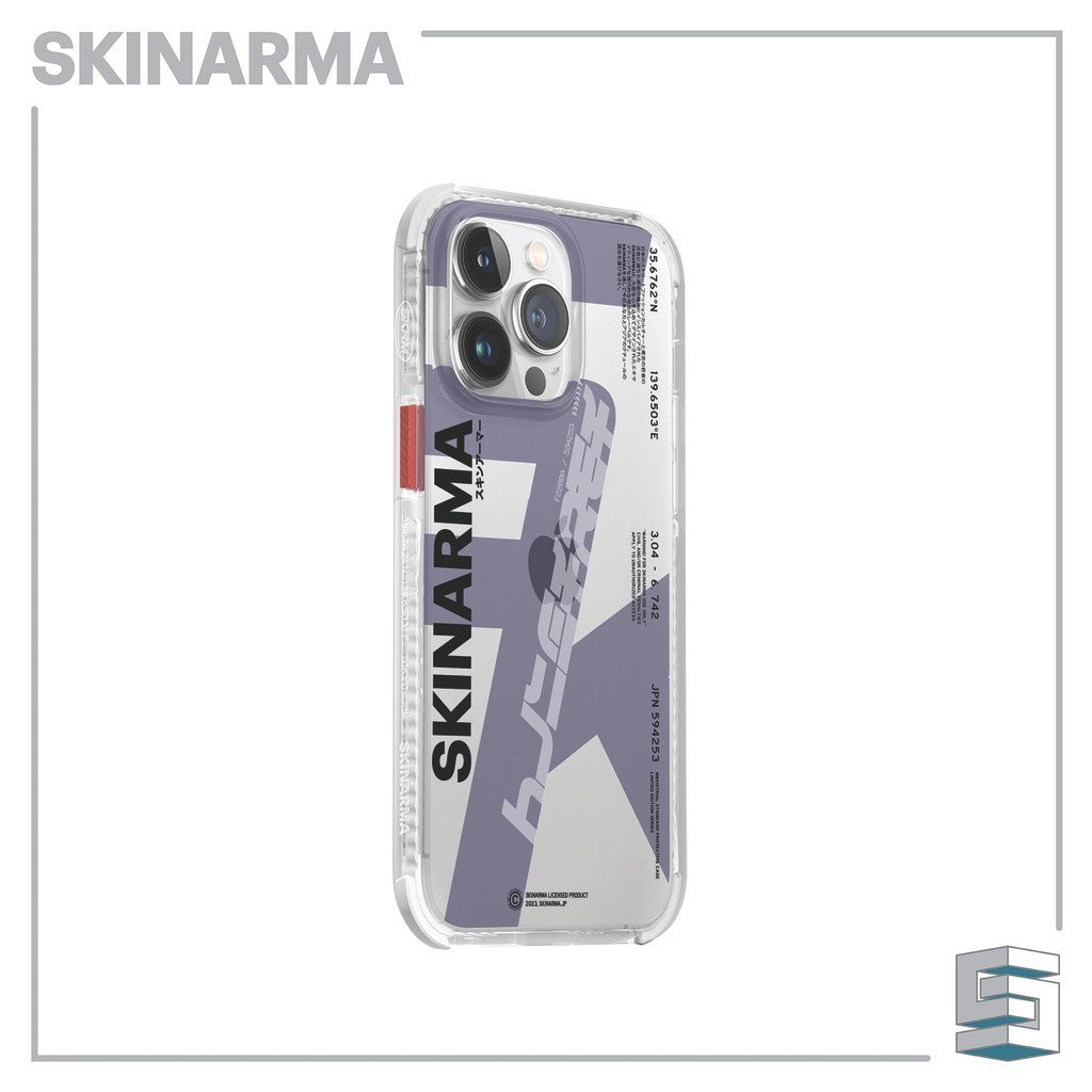 Sarung Skinarma Raku untuk iPhone 14/ 14 Pro (6.1) & 14 Plus/14 Pro Max (6.7) - Jingga/Asap & Ungu/Putih