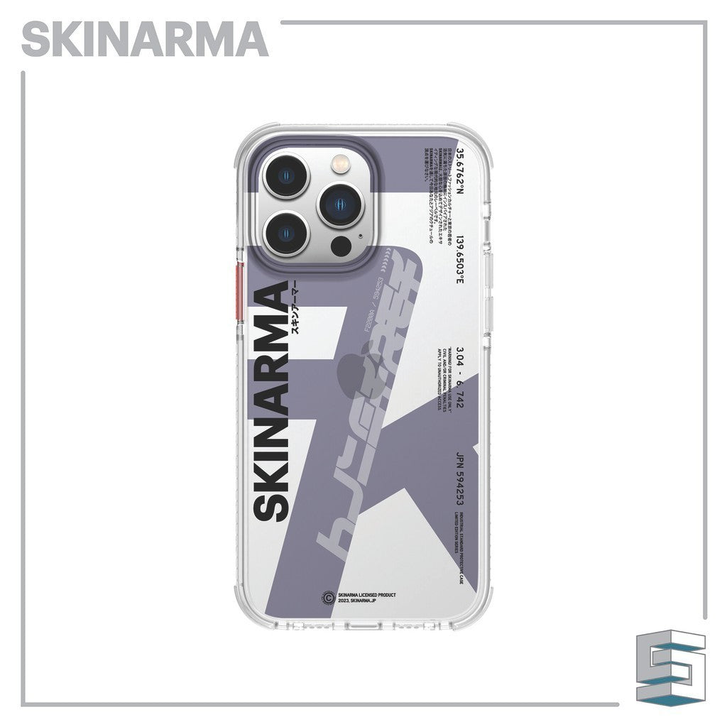 Sarung Skinarma Raku untuk iPhone 14/ 14 Pro (6.1) & 14 Plus/14 Pro Max (6.7) - Jingga/Asap & Ungu/Putih